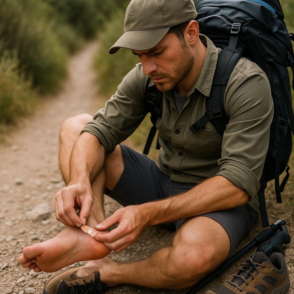 When should I treat a minor blister on trail?