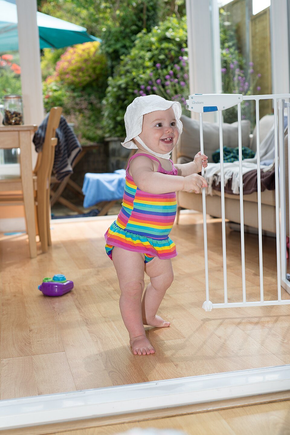 How can someone babyproof a living room?