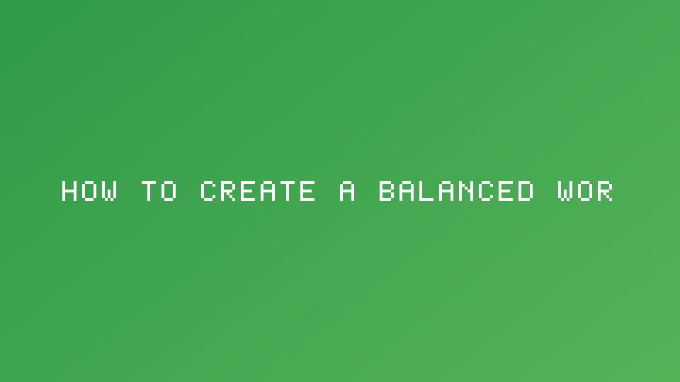 How to Create a Balanced Workout Plan