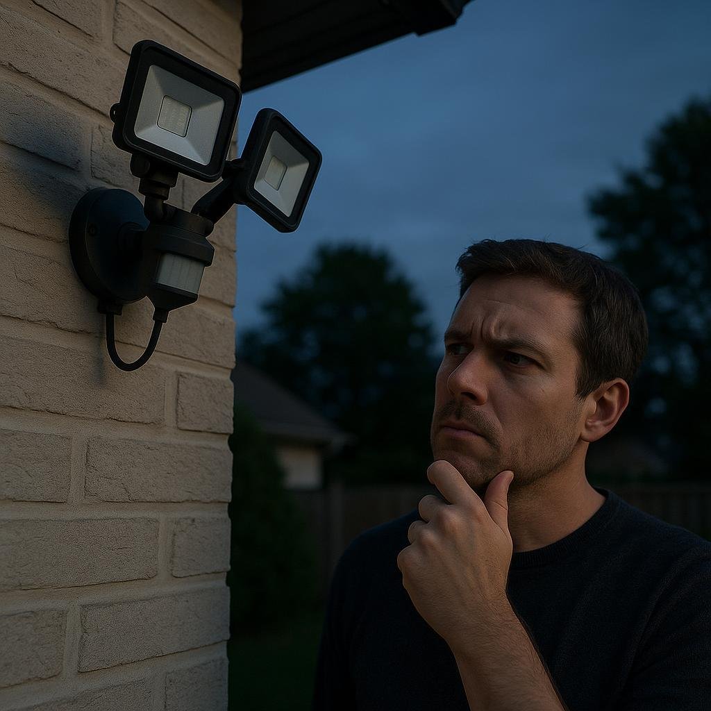 Why is my outdoor security lights not working?